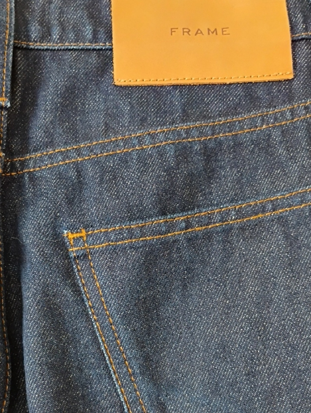 Frame Denim Indigo True Straight Cuffed Jeans  Sz 29